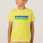 2025:RESET/2026:BEGIN Kids T-Shirt (Vorderseite)