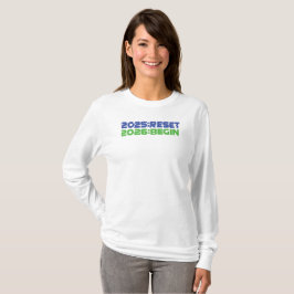2025:RESET/2026:BEGIN Langarm-T-Shirt T-Shirt