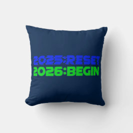 2025:RESET/2026:BEGIN Pillow Kissen