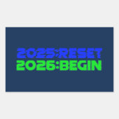 2025:RESET/2026:BEGIN Sticker (Vorderseite)