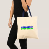 2025:RESET/2026:BEGIN Tote Bag Tragetasche (Vorderseite (Produkt))