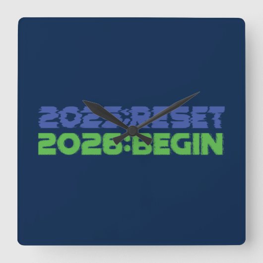 2025:RESET/2026:BEGIN Uhr (Vorderseite)