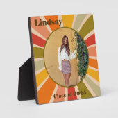 2025 Retro Stylish Fun Modern Grad Custom Fotoplatte (Vorderseite)