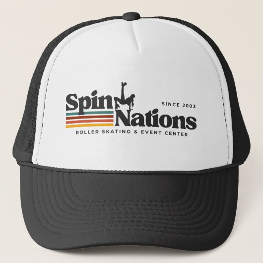 2025 Retro Trucker Hat | SpinNations Truckerkappe (Vorderseite)