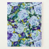 2025 Rhapsody-Lila und White Hydrangea Customize Planer (Rückseite)
