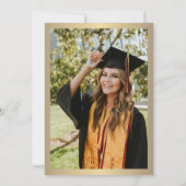 2025 Schulabschlussfeier für Goldschwarzes Gesetz Einladung (Rückseite)