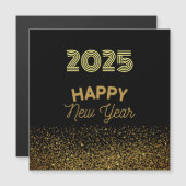 2025 - Schwarz/Gold-Magnetkarte Magnetkarte (Vorne/Hinten)