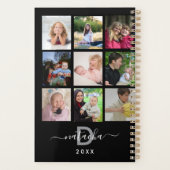 2025 Schwarz Moderne kreieren Ihre eigene Familie Planer (Rückseite)