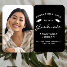 2025 Schwarz-weißer Abschluss für kundenspezifisch