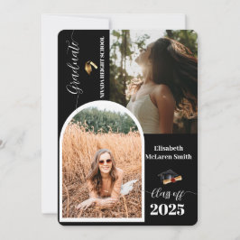 2025 Senior Announcement Card - Minimalistisch Gra Einladung