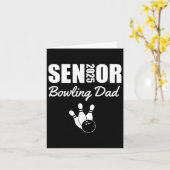2025 Senior Bowling Vater Bowling Team Parent Help Karte (Gelbe Blume)