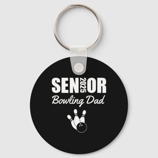 2025 Senior Bowling Vater Bowling Team Parent Help Schlüsselanhänger (Vorderseite)