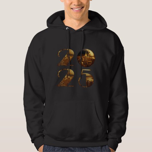 2025 Silvester-Ball-NYC Gold- Hoodie (Vorderseite)