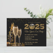 2025 Silvester Party-Ball-NYC- Einladung (Stehend Vorderseite)