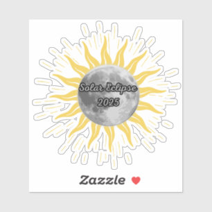 2025 Solar Eclipse Celebration Party Aufkleber