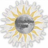 2025 Solar Eclipse Memory Book Aufkleber (Vorderseite)