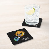 2025 Solar Eclipse Photobomb Personalisiert Rechteckiger Pappuntersetzer (Vor Ort)