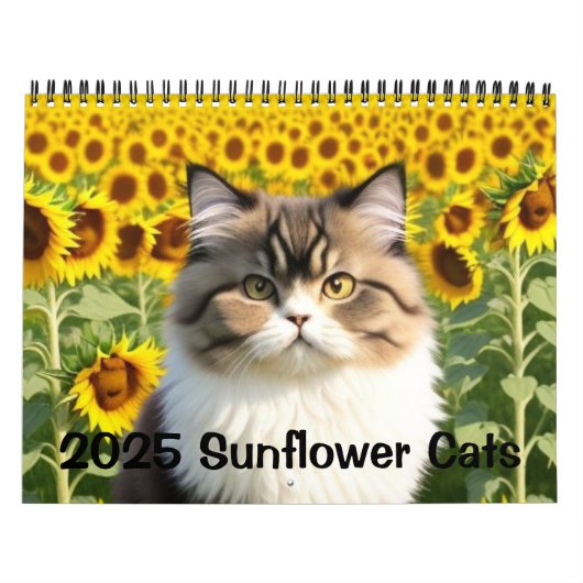 2025 Sonnenblumenkatzen Kalender (Titelbild)