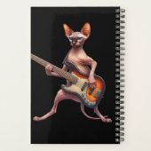 2025 Sphynx Cat Calendar Bass Player Musiker Planer (Rückseite)