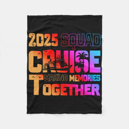 2025 Squad Cruise Making Memory Together Family Va Fleecedecke (Vorderseite)