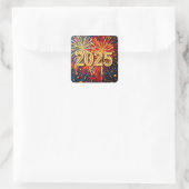 2025 Square Stickers mit Rainbow Color (Tasche)