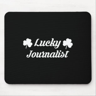 2025 St Patricks Day Journalist Media TV News Repo Mousepad