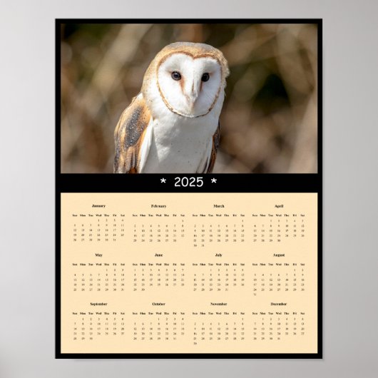 2025 Stallhühner-Kalender-Poster Poster (Vorne)