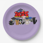 2025 "Straight Outta Senior Year" Graduation Party Pappteller (Vorderseite)