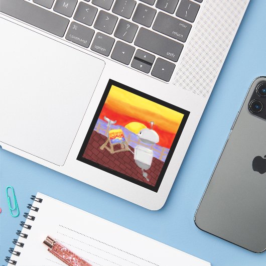 2025 Summer Creativity Contest Miacademy Gewinner Aufkleber (Laptop mit iPhone)