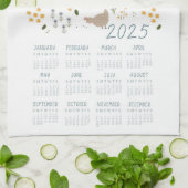 2025 Tea Totuch Kalender Hühner Lover Garten Geschirrtuch (Gefaltet)
