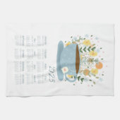 2025 Teetuchkalender Landküche Dekor Geschirrtuch (Horizontal)