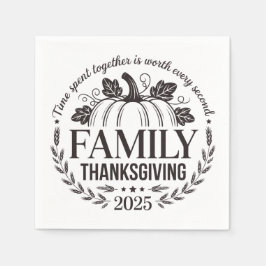 2025 Thanksgiving Family Keepsake Design Serviette