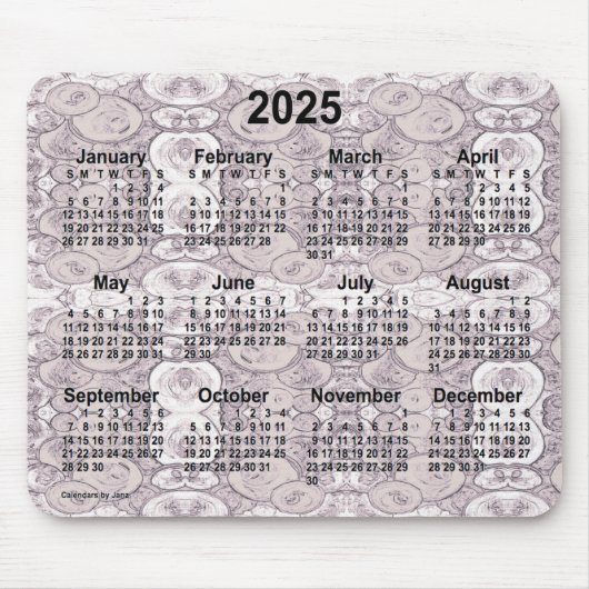2025 Tiny Bubbles Calendar von Janz Mousepad (Vorne)