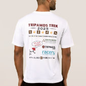 2025 Tripawds Marathon Teilnehmervorstellung T-Shirt (Rückseite)
