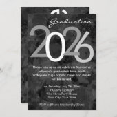 2025 Typografic Graduation Party Einladung (Vorne/Hinten)