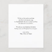 2025 Typografie Navy Blue Happy New Year Foto (Rückseite)