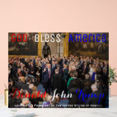 2025 übernimmt Donald Trump den Amtseid Acrylschild (Hochzeit)