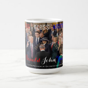 2025 übernimmt Donald Trump seinen Amtseid Kaffeetasse