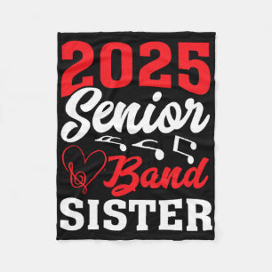 2025 und Senior Sister Cl von 2025 Abschluss Fleecedecke