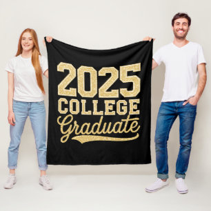 2025 Uni Graduate Abschluss Senior School Fleecedecke