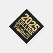 2025 Uni Graduate Abschluss Senior School Serviette (Ecke)