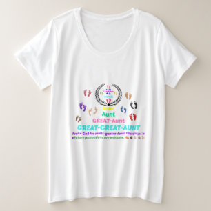 2025 Ur-Ur-Tante (G2) Gedenk-Artikel Große Größe T-Shirt