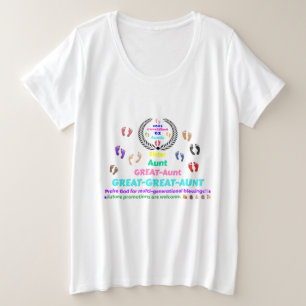 2025 Ur-Ur-Tante (G2) Gedenk-Artikel Große Größe T-Shirt
