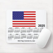 2025 USA Flag Calendar by Janz Mouse Pad Mousepad (Mit Mouse)
