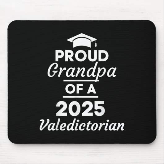 2025 Valedictorianischer Opa 2025 Uni-Abschluß Mousepad (Vorne)