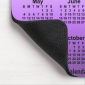 2025 Verblassener Violetkalender von Janz Mouse Pa Mousepad (Ecke)
