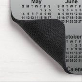 2025 Verblassener weißer Kalender von Janz Mouse P Mousepad (Ecke)