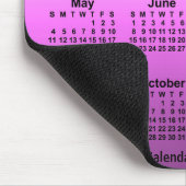 2025 - Verblasster Hot Pink-Kalender von Janz Mousepad (Ecke)