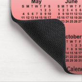 2025 Verblasster roter Kalender von Janz Mouse Pad Mousepad (Ecke)