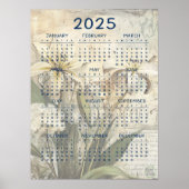 2025 Vintage Florales Junk Journal Poster (Vorne)